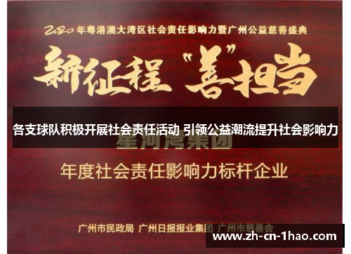 各支球队积极开展社会责任活动 引领公益潮流提升社会影响力